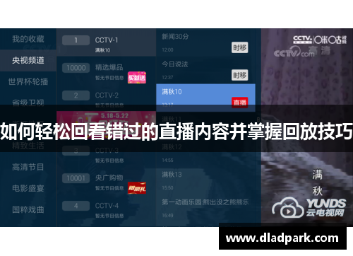 如何轻松回看错过的直播内容并掌握回放技巧